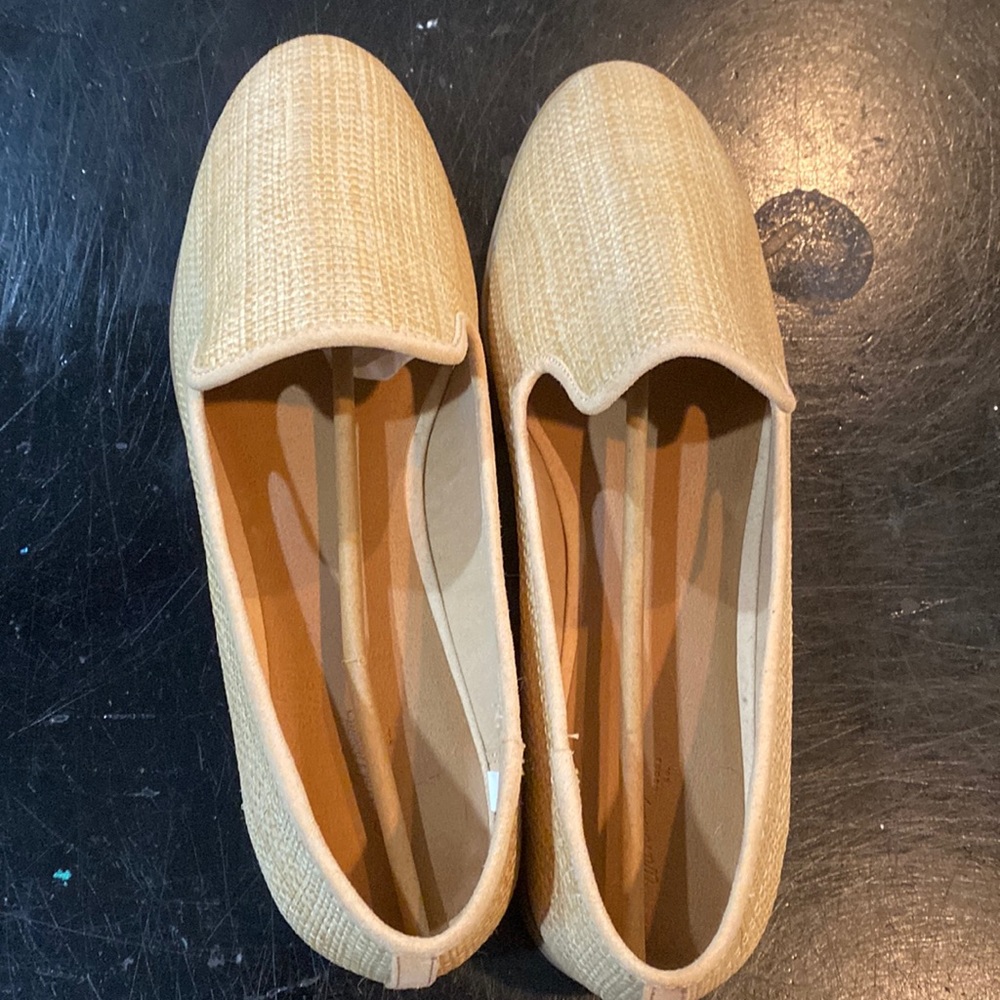 Loafers, textile tan never used